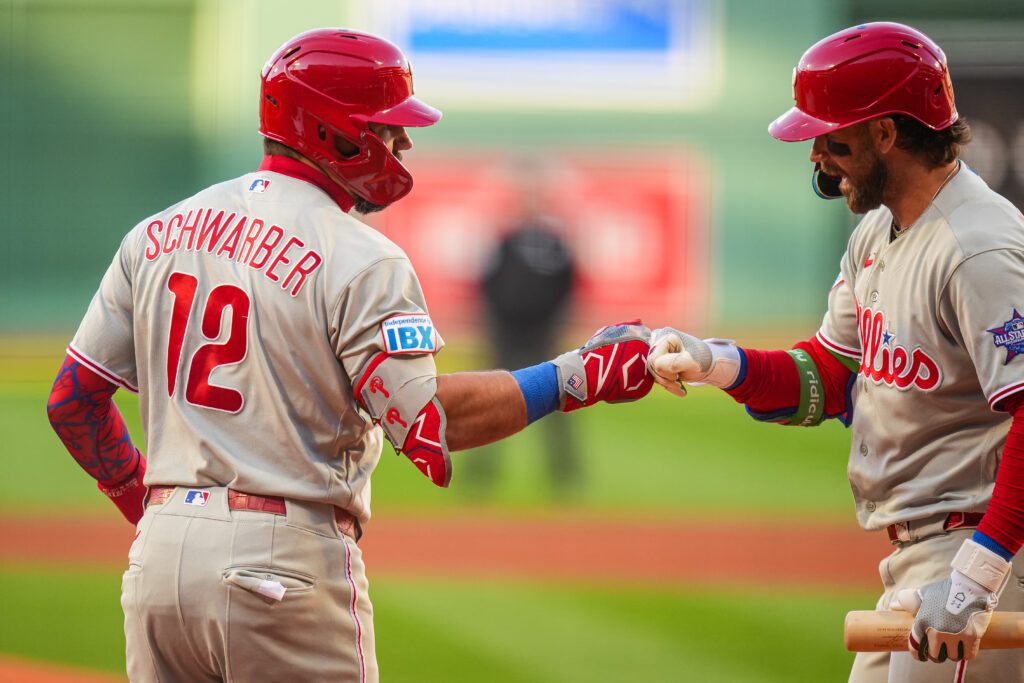 Kyle Schwarber ties franchise record, Zack Wheeler dominates in win over Red Sox