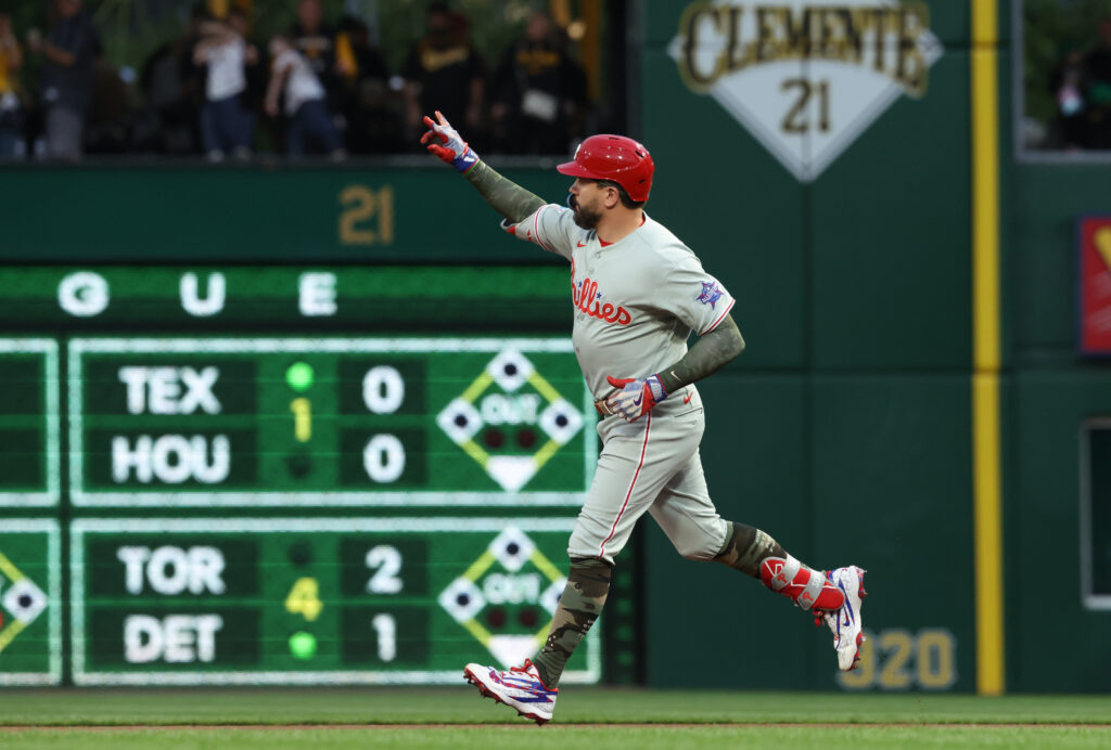 Kyle Schwarber’s best Babe Ruth impression leads Phillies to season-best win over Pirates